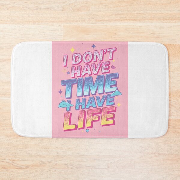 Item preview, No Time – Living Life | Funny Retro Y2K T-Shirt Design designed and sold by RAKO13.