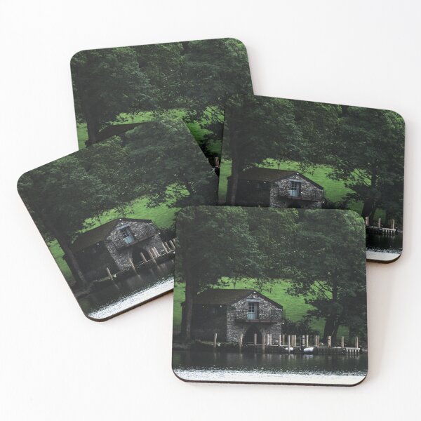 Item preview, Boat Shed on The Water - Photo designed and sold by GenAumonier.