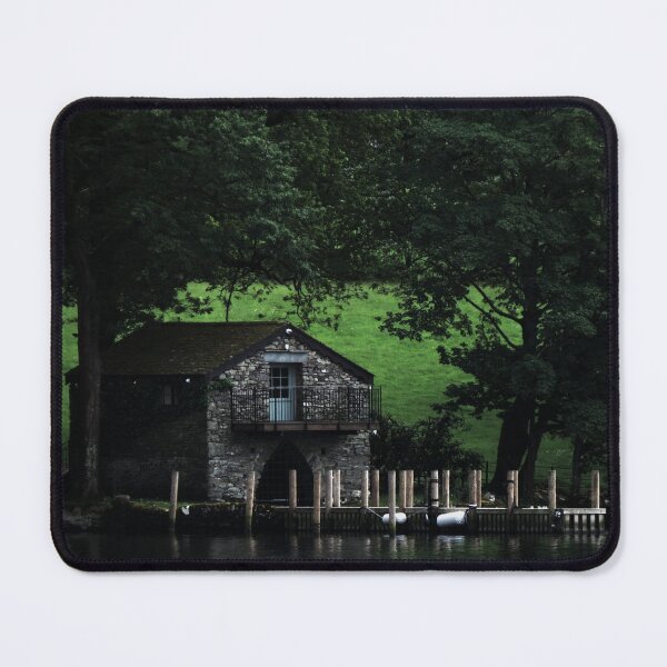 Item preview, Boat Shed on The Water - Photo designed and sold by GenAumonier.