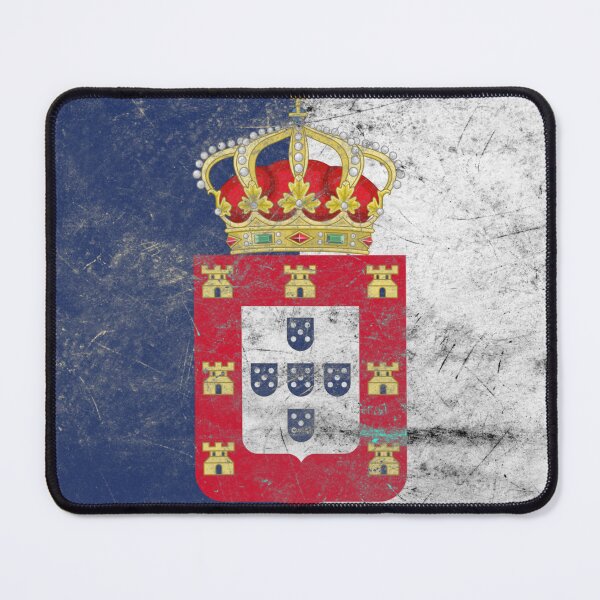 Item preview, Kingdom of Portugal Flag – Metal Texture Design designed and sold by RoyalMerchantShop.