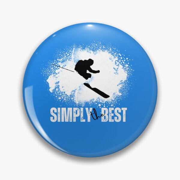 Item preview, Simply the Best Skier Silhouette 2 – Powder Freeride Skiing Winter Sports Design designed and sold by mountainHUB.