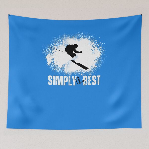 Item preview, Simply the Best Skier Silhouette 2 – Powder Freeride Skiing Winter Sports Design designed and sold by mountainHUB.