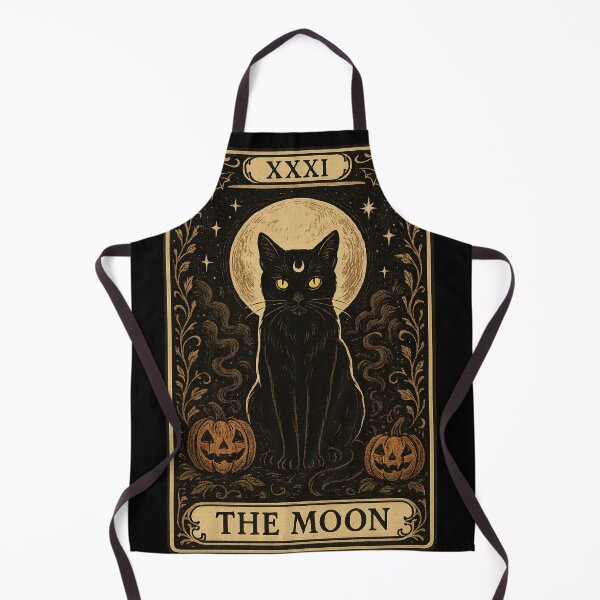 Item preview, Halloween Tarot Cat – The Moon Card designed and sold by micojo.