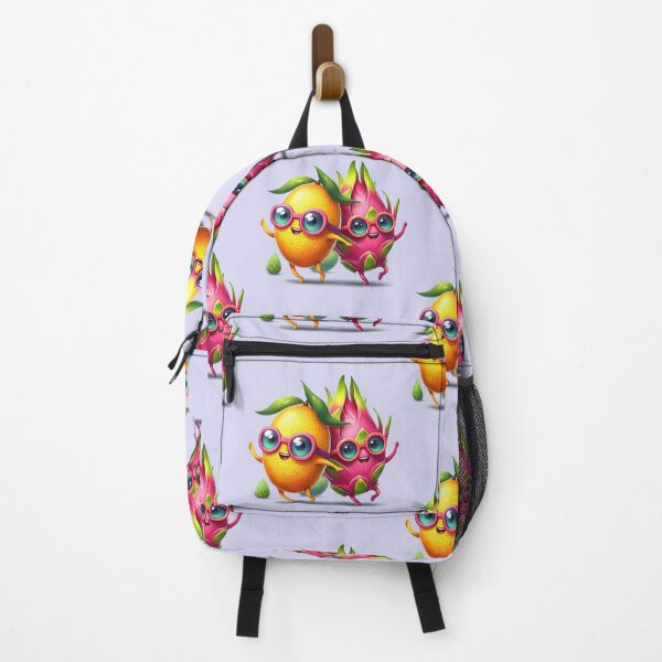 Item preview, Cute Tropical Fruit Friends – Kawaii Mango & Dragon Fruit Characters designed and sold by TheRamesCo.