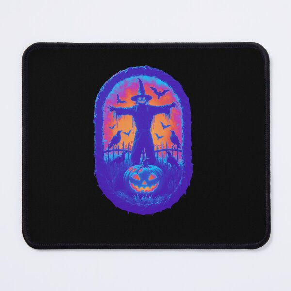 Item preview, A Sinister Scarecrow Under The Fiery Halloween Sky designed and sold by e-camelleone.
