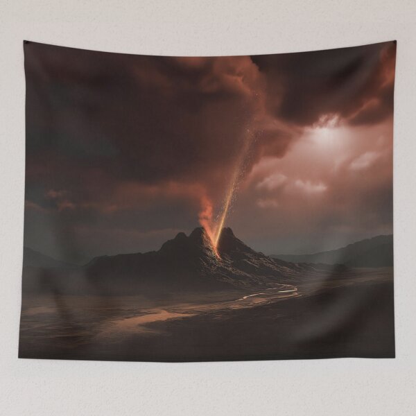 Item preview, Exoplanet Volcano designed and sold by grimdank-ai-art.