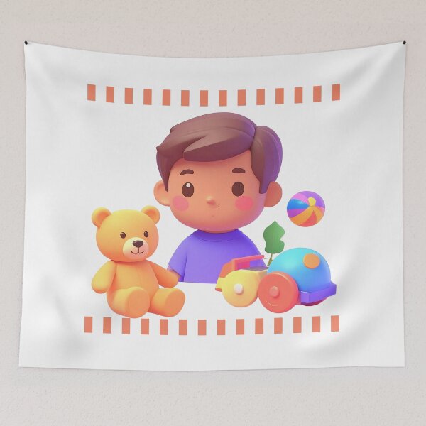 Item preview, Imaginative Toys - This image depicts children using toys to create designed and sold by Nok-Thep.