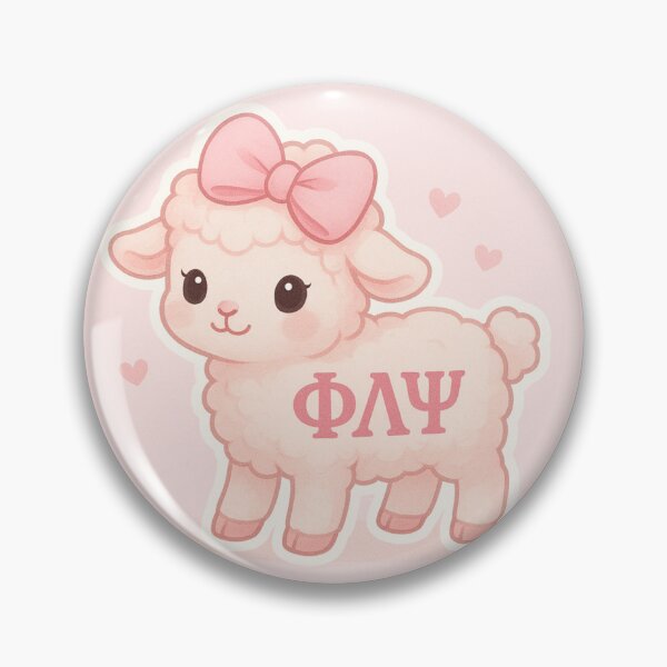 Item preview, Phi Lambda Psi Standing Lamb Pink designed and sold by kabdesignz.