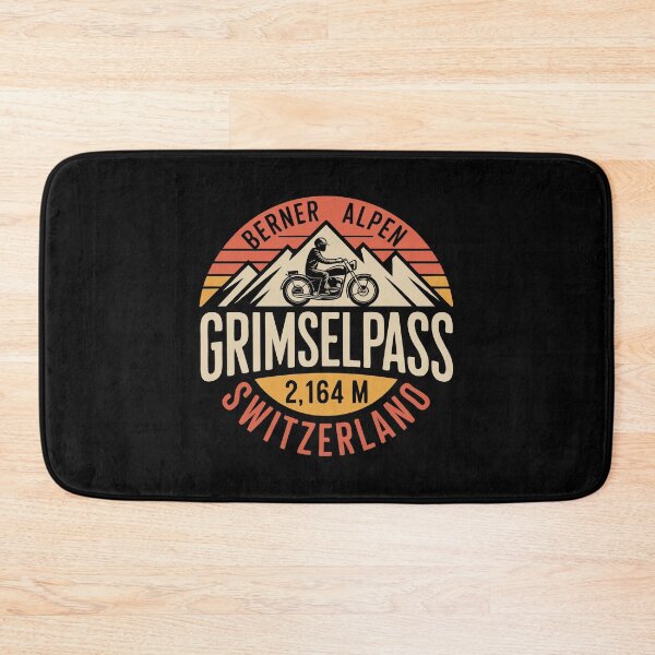 Item preview, Grimselpass Berner Alps Retro Badge – Distressed Swiss Mountain Pass Design designed and sold by VividOrganica.