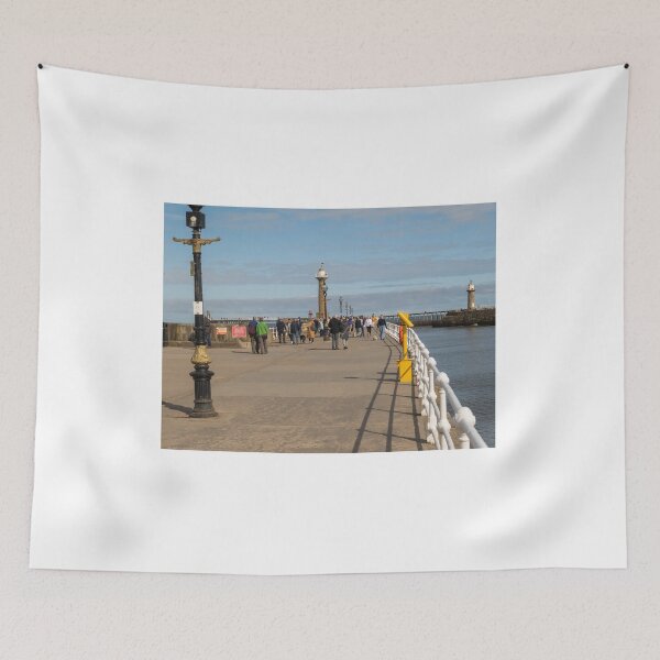 Item preview, Whitby Pier on a summer evening designed and sold by yackers1.