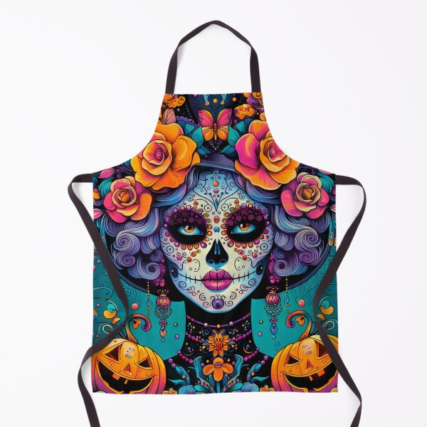 Item preview, Colorful Catrina Illustration - Vibrant Day of the Dead Art designed and sold by Ojo de Lilith.