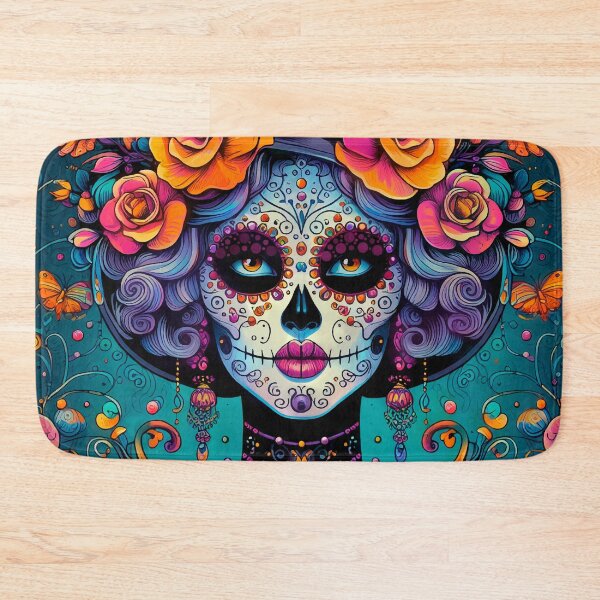 Item preview, Colorful Catrina Illustration - Vibrant Day of the Dead Art designed and sold by  Ojo de Lilith.