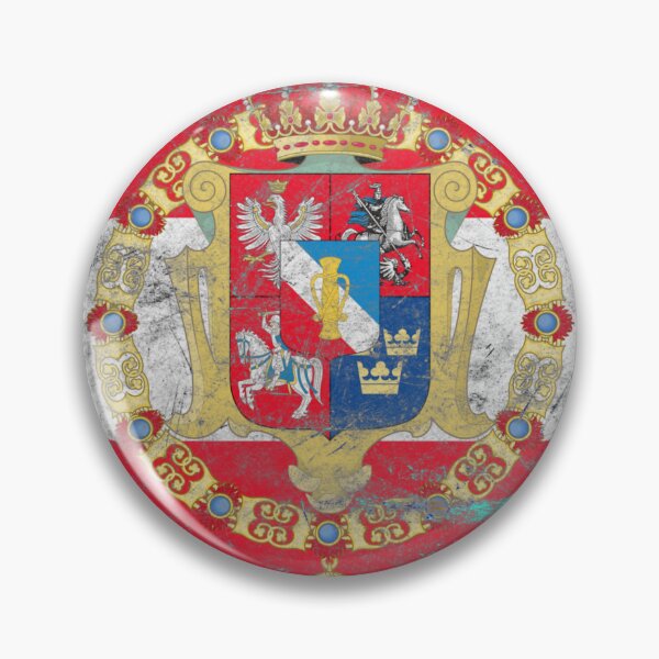 Item preview, Poland-Lithuania Flag – Metal Texture Design designed and sold by RoyalMerchantShop.