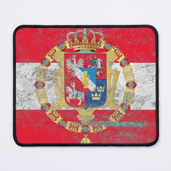 Item preview, Poland-Lithuania Flag – Metal Texture Design designed and sold by RoyalMerchantShop.