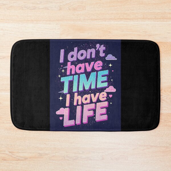 Item preview, No Time – Living Life | Funny Retro Y2K T-Shirt Design designed and sold by RAKO13.