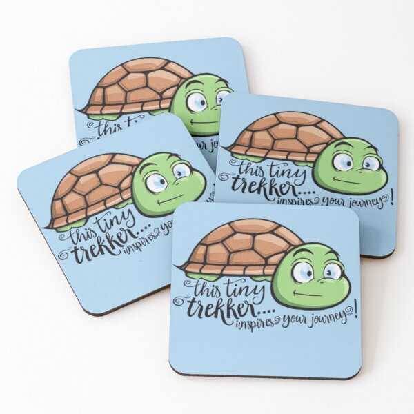 Item preview, Tiny Trekker Turtle - Inspirational Cartoon Turtle Design designed and sold by aruntrendz.