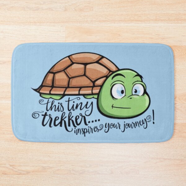 Item preview, Tiny Trekker Turtle - Inspirational Cartoon Turtle Design designed and sold by aruntrendz.