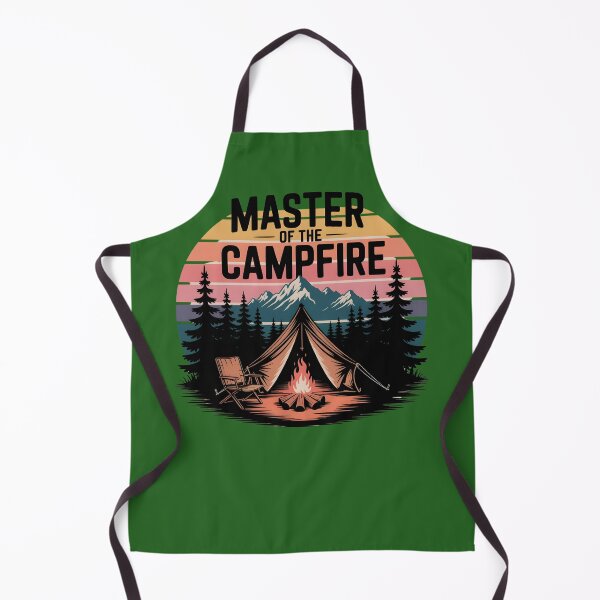 Item preview, Master of the Campfire Mountain Camping Adventure designed and sold by martindesignden.