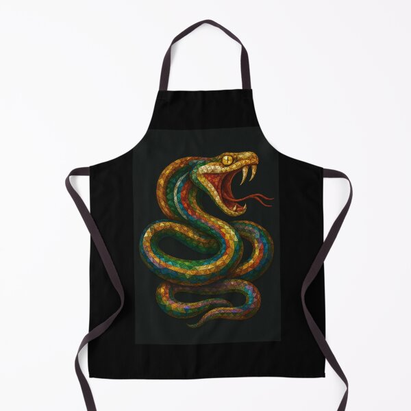 Item preview, Rainbow Gemstone Mosaic Snake designed and sold by DigitalGemArt.