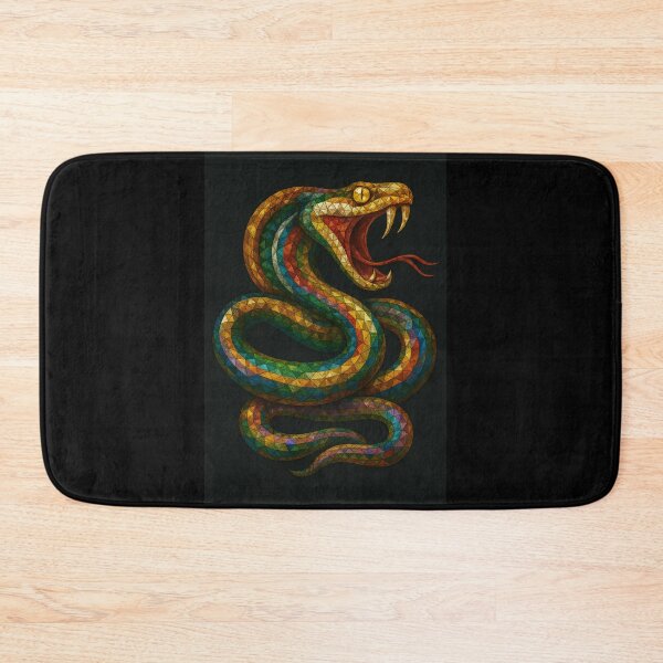Item preview, Rainbow Gemstone Mosaic Snake designed and sold by DigitalGemArt.