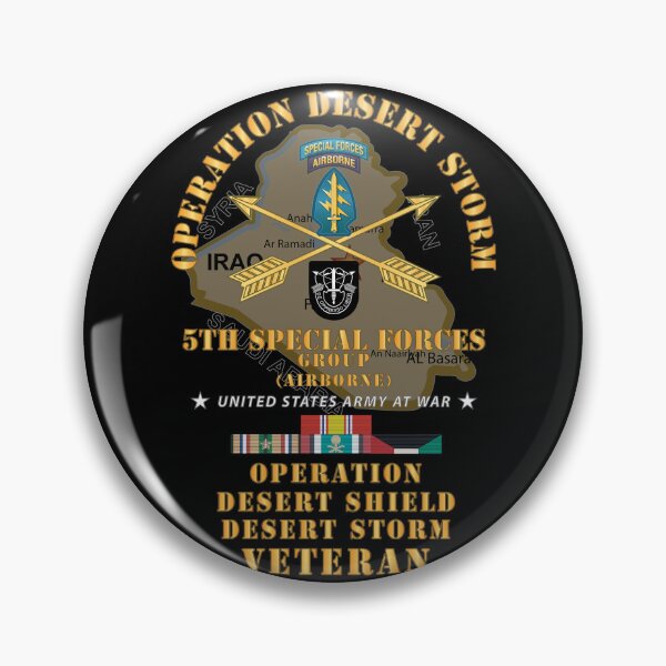 Item preview, Army - 5th SFG - Operation Desert Storm - GULF SVC X 300 designed and sold by Military Insignia Products.