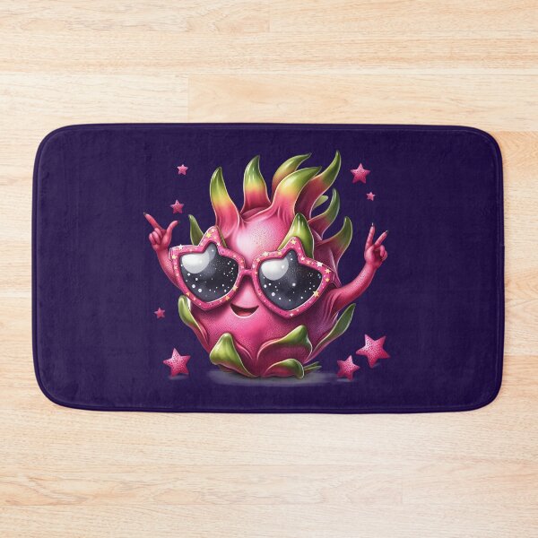 Item preview, Cute Dragon Fruit Character – Kawaii Tropical Fruit with Sunglasses designed and sold by TheRamesCo.