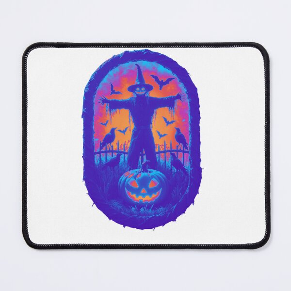 Item preview, A Sinister Scarecrow Under The Fiery Halloween Sky designed and sold by e-camelleone.