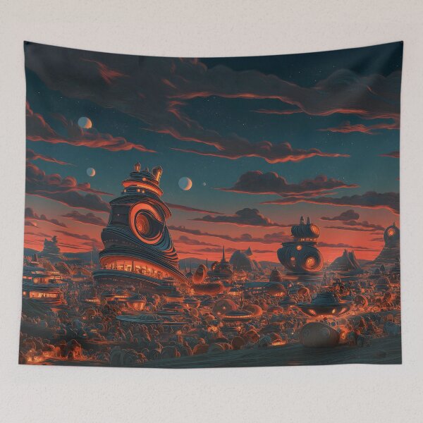 Item preview, A Distant Colony designed and sold by grimdank-ai-art.