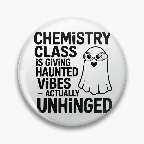 Item preview, Funny Chemistry Class Gift - Haunted Vibes Actually Unhinged Science Student Halloween Gift Tee designed and sold by AnnDesignStudio.