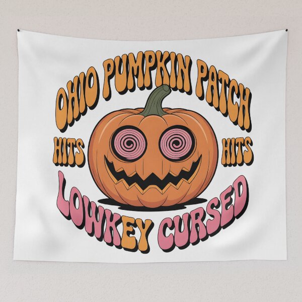 Item preview, Ohio Pumpkin Patch Hits Lowkey Cursed Halloween Gift - Funny Spooky Retro Meme  Gift Tee designed and sold by AnnDesignStudio.