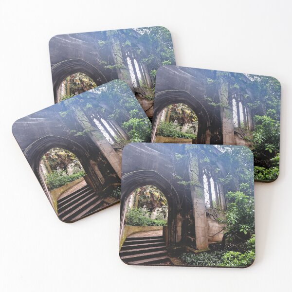 Item preview, Overgrown Gothic Ruins Cathedral - Photo designed and sold by GenAumonier.