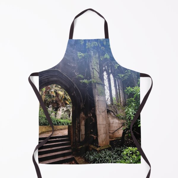 Item preview, Overgrown Gothic Ruins Cathedral - Photo designed and sold by GenAumonier.