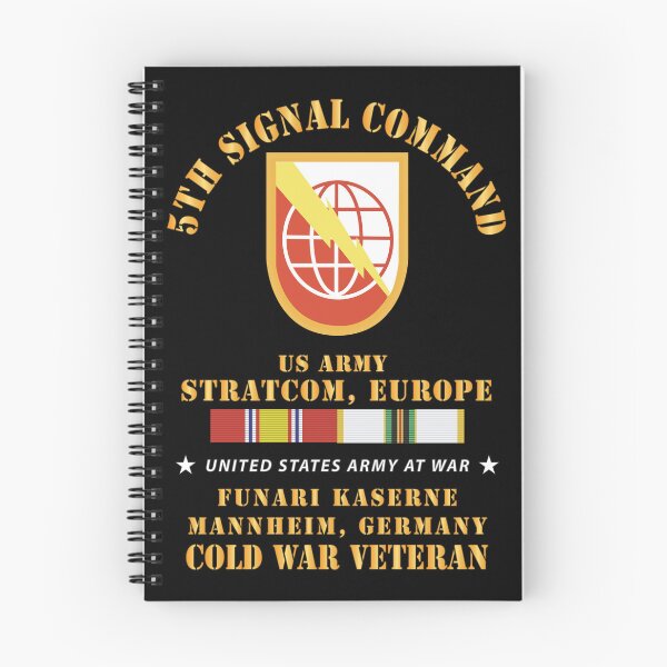 Item preview, Army - 5th Signal Command - SSI, USA STRATCOM, EUR, Funari Kaserne, Mannheim, Germany w COLD SVC X 300 designed and sold by Military Insignia Products.