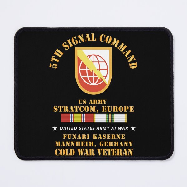 Item preview, Army - 5th Signal Command - SSI, USA STRATCOM, EUR, Funari Kaserne, Mannheim, Germany w COLD SVC X 300 designed and sold by Military Insignia Products.