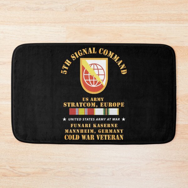 Item preview, Army - 5th Signal Command - SSI, USA STRATCOM, EUR, Funari Kaserne, Mannheim, Germany w COLD SVC X 300 designed and sold by Military Insignia Products.