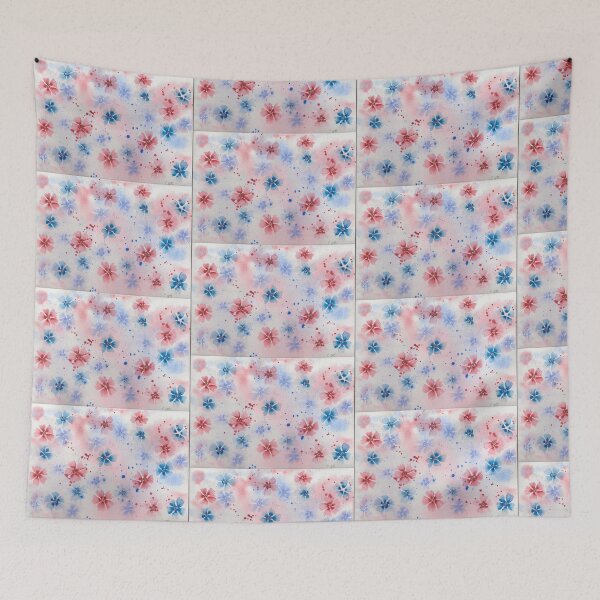 Item preview, Soft watercolor dianthus flowers designed and sold by CeeJayMay.