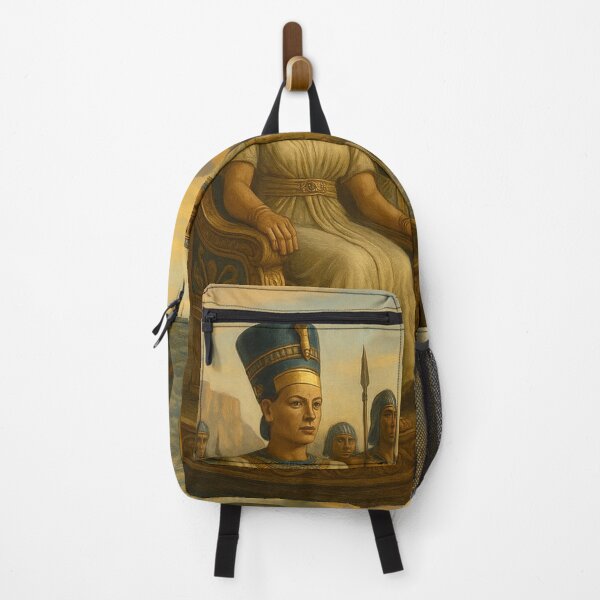 Item preview, Queen Hatshepsut's Divine Voyage — A Majestic Realistic Painting of the Nile Journey in Ancient Egypt designed and sold by Queen Cleopatra.