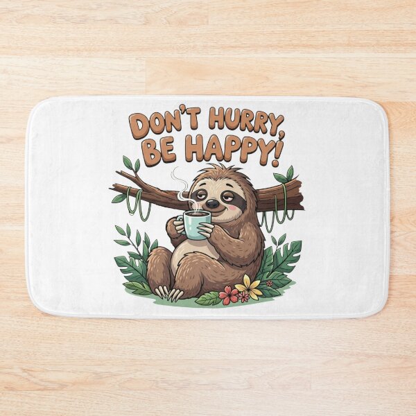 Item preview, DON'T HURRY BE HAPPY - Aren't we all a little bit lazy? - 7168x7168 designed and sold by darky72.