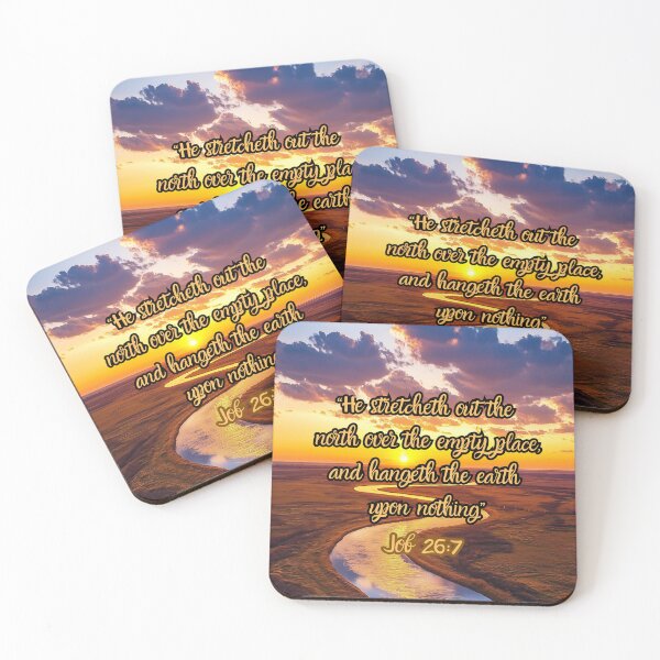 Item preview, Job 26:7 | He Stretcheth Out the North | Christian Verse designed and sold by Hope & Light Designs.