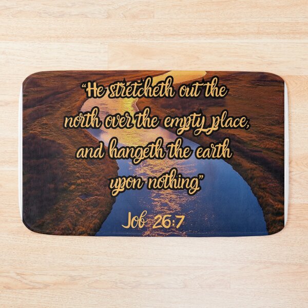 Item preview, Job 26:7 | He Stretcheth Out the North | Christian Verse designed and sold by Hope & Light Designs.
