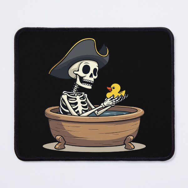 Item preview, Pirate skeleton with rubber duck - Captain Squeaky Duck designed and sold by Hans-Design.