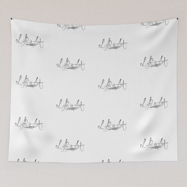 Item preview, Elegant calligraphy lettering "Life is Art" designed and sold by Julian9679.