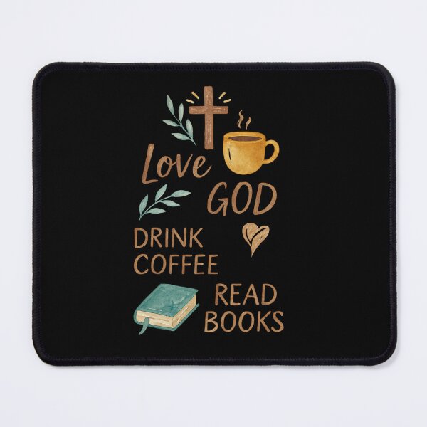 Item preview, Love God • Drink Coffee • Read Books – Boho Watercolor Edition designed and sold by teevoxx.