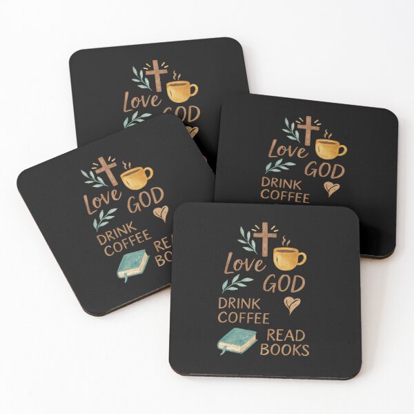 Item preview, Love God • Drink Coffee • Read Books – Boho Watercolor Edition designed and sold by teevoxx.