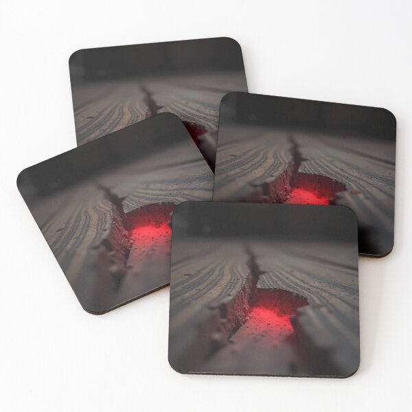 Item preview, The Tell-Tale Heartbeat - Edgar Allan Poe Gothic Horror Art, Dark Academia Glowing Heart Floorboard designed and sold by Rilindi.