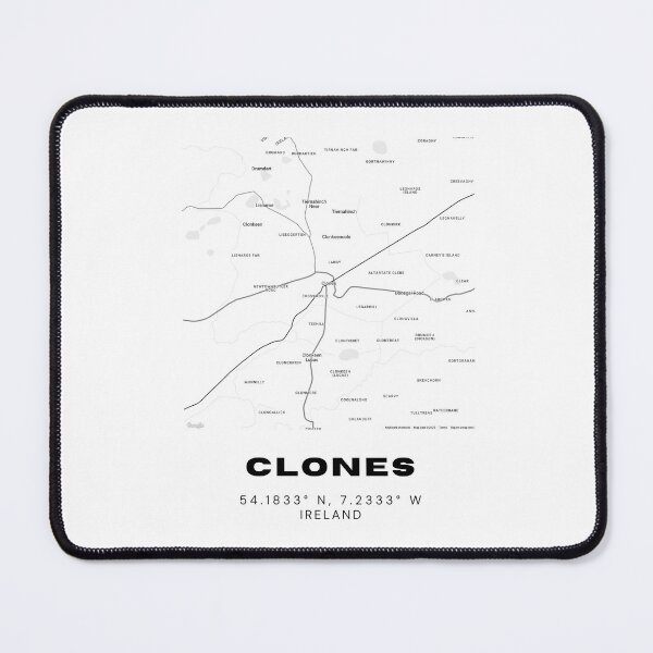Item preview, Clones Ireland Minimalist Map Art designed and sold by RM-Journey.