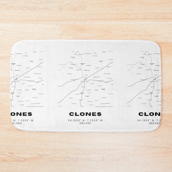 Item preview, Clones Ireland Minimalist Map Art designed and sold by RM-Journey.