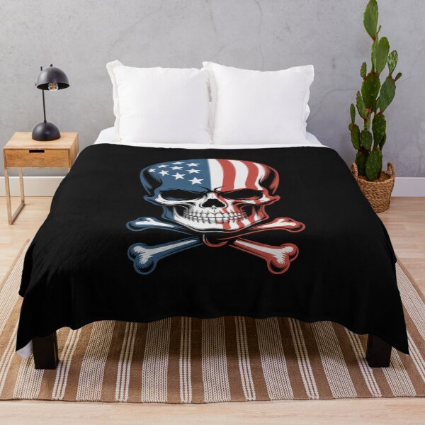 Item preview, Patriotic American Skull designed and sold by Enea Kelo.
