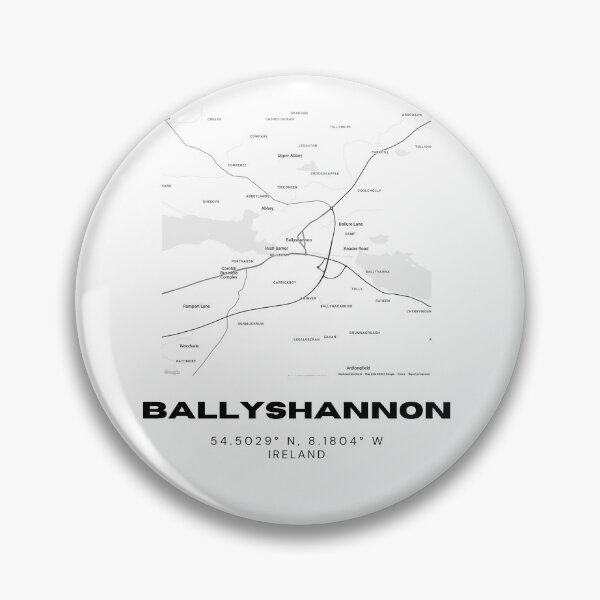 Item preview, Ballyshannon Ireland Minimalist Map Print designed and sold by RM-Journey.