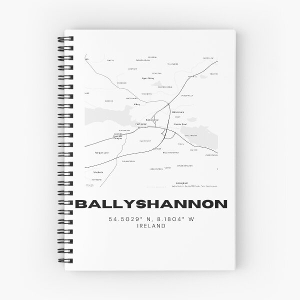 Item preview, Ballyshannon Ireland Minimalist Map Print designed and sold by RM-Journey.